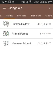 MH4U Database android App screenshot 2